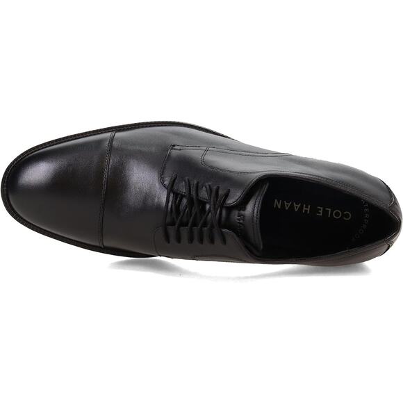 NWT Cole Haan Men’s Modern Essentials Waterproof Cap Oxford – Black, 9.5 US - Picture 4 of 7